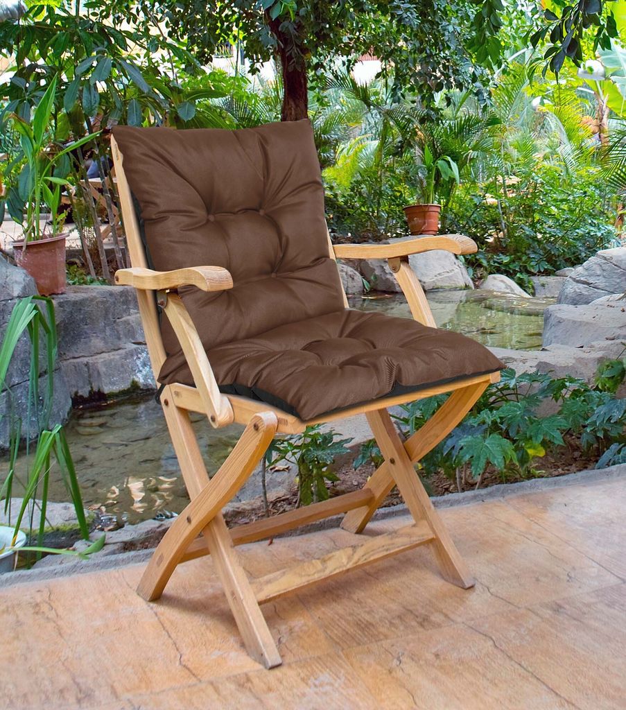 Stuhlauflage Gartenstuhl Auflage 50x50x10 cm Stuhlkissen Produktbild 3