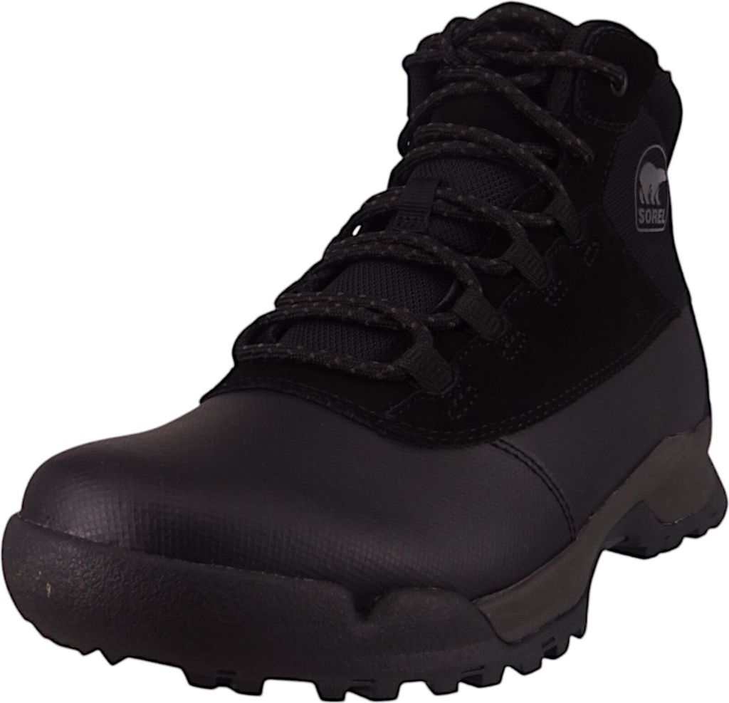 Sorel Buxton Lite Lace Plus WP Herren Schnürstiefel in Schwarz, Größe 45