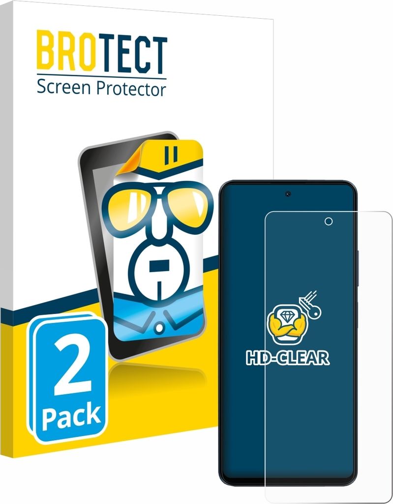 2x Für Blackview Shark 8 Schutzfolie BROTECT Displayschutz Display Schutz Folie Klar Transparent