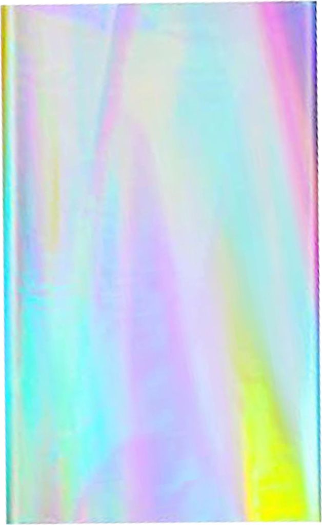 Glänzende Einweg-Tischdecke mit Laser-Motiv, rechteckig, bunt, holografisches Folien-Design, Tischdecke, Party-Zubehör, mehrfarbig