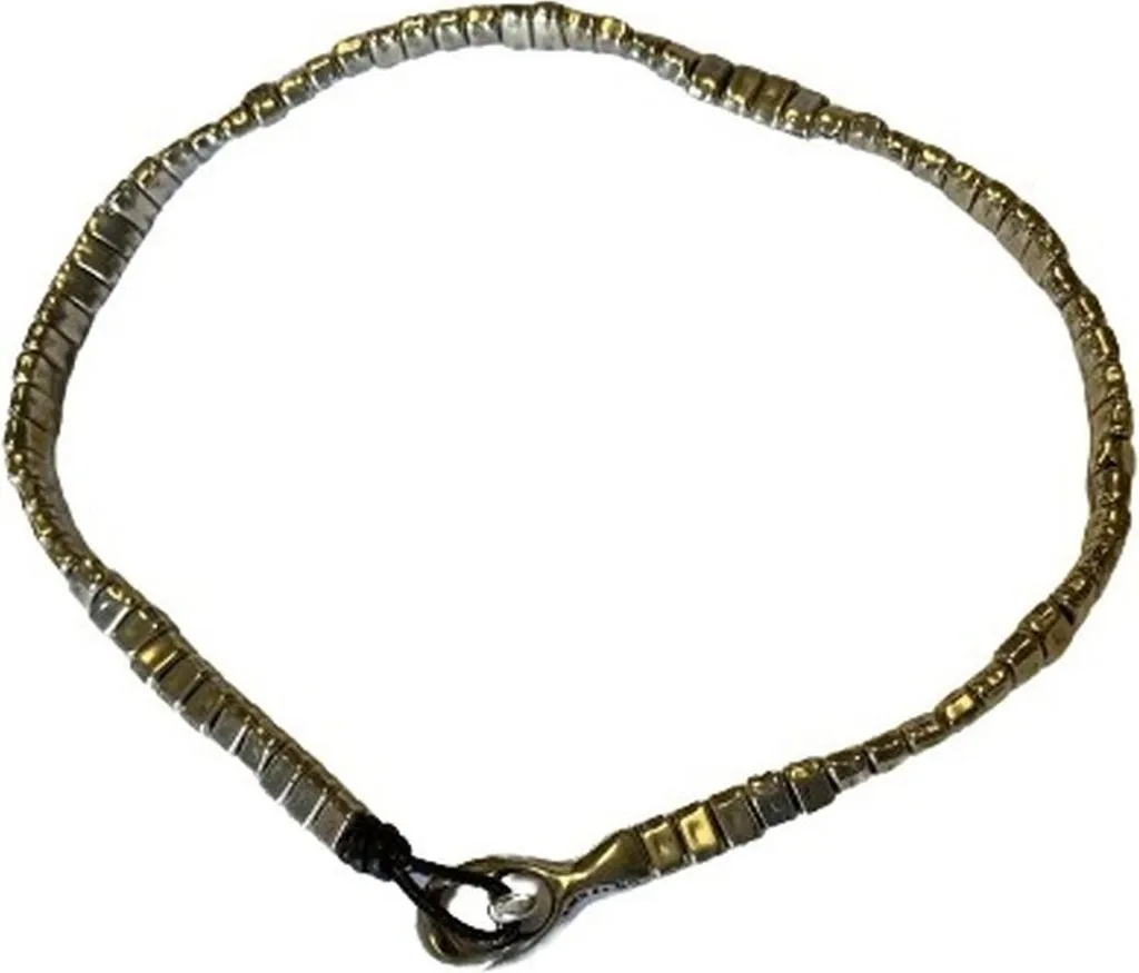 Collier Homme Maille Rectangulaire Argentée - UNOde50 PUL1247 Design Chic
