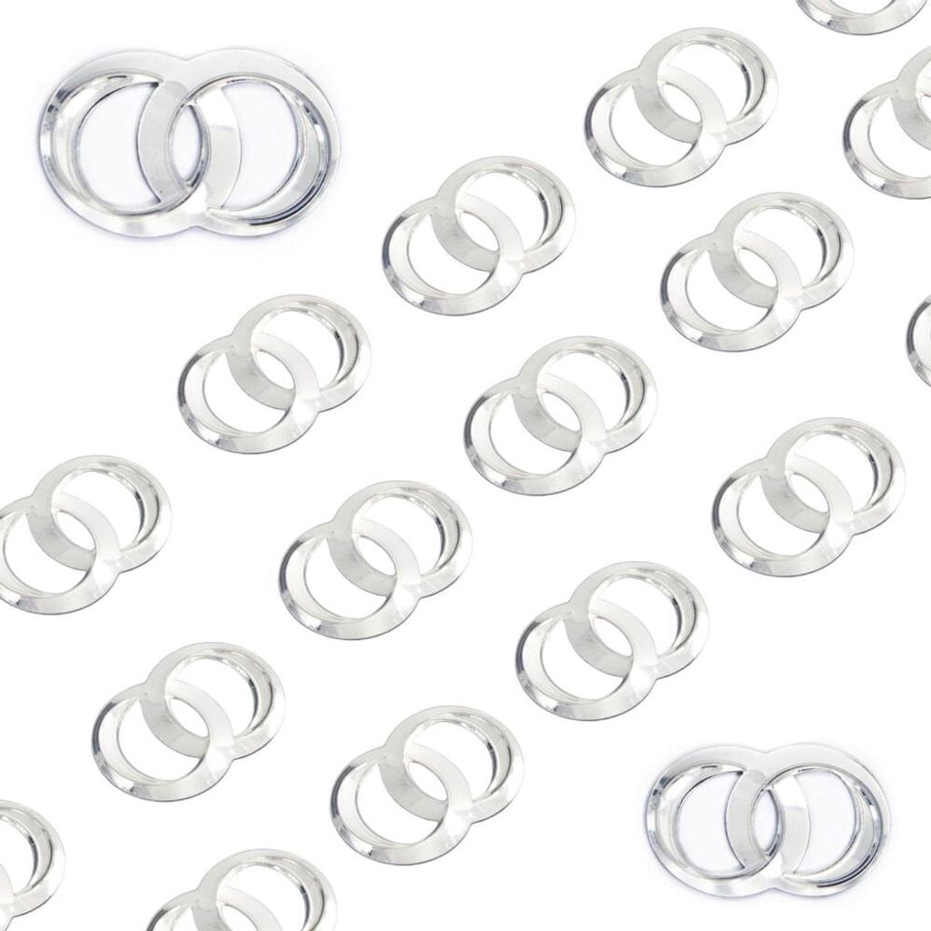 Oblique Unique Konfetti Doppelringe Ringe Streudeko Produktbild 
