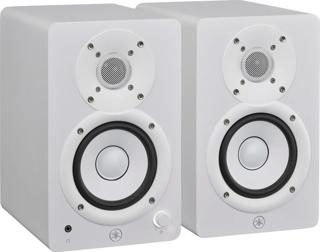 Enceintes de Monitoring Actives Yamaha HS4 White - Paire Studio 2 Voies