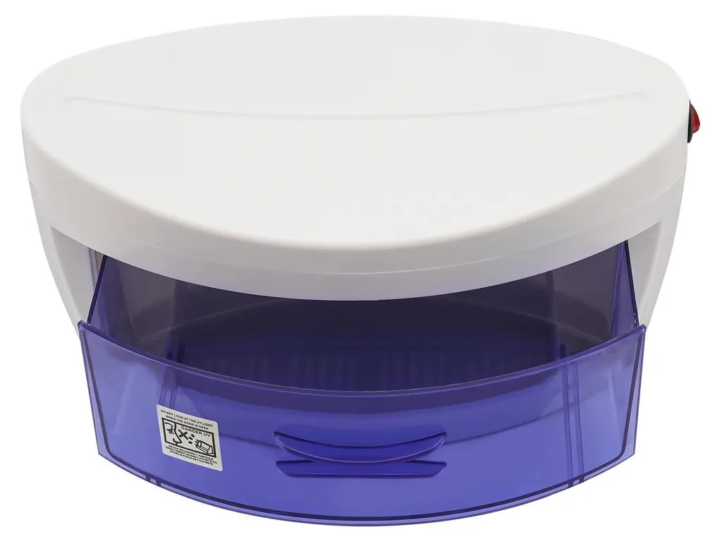 Boîte de Stérilisation UV pour Instruments à Ongles et Ciseaux Blanc