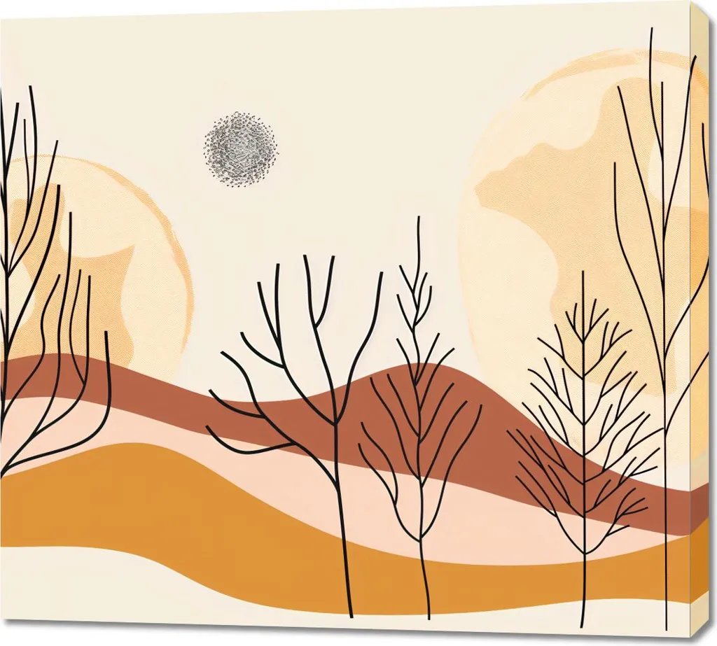Offerta Quadro Moderno Deserto Strappato 100x90cm - Alta Qualità Arredo