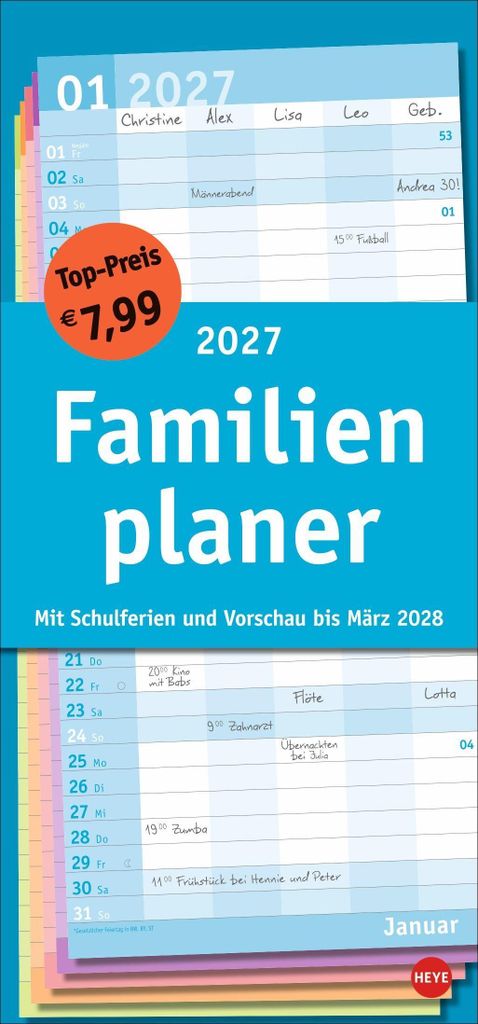 Basic Familienplaner 2027 Produktbild 