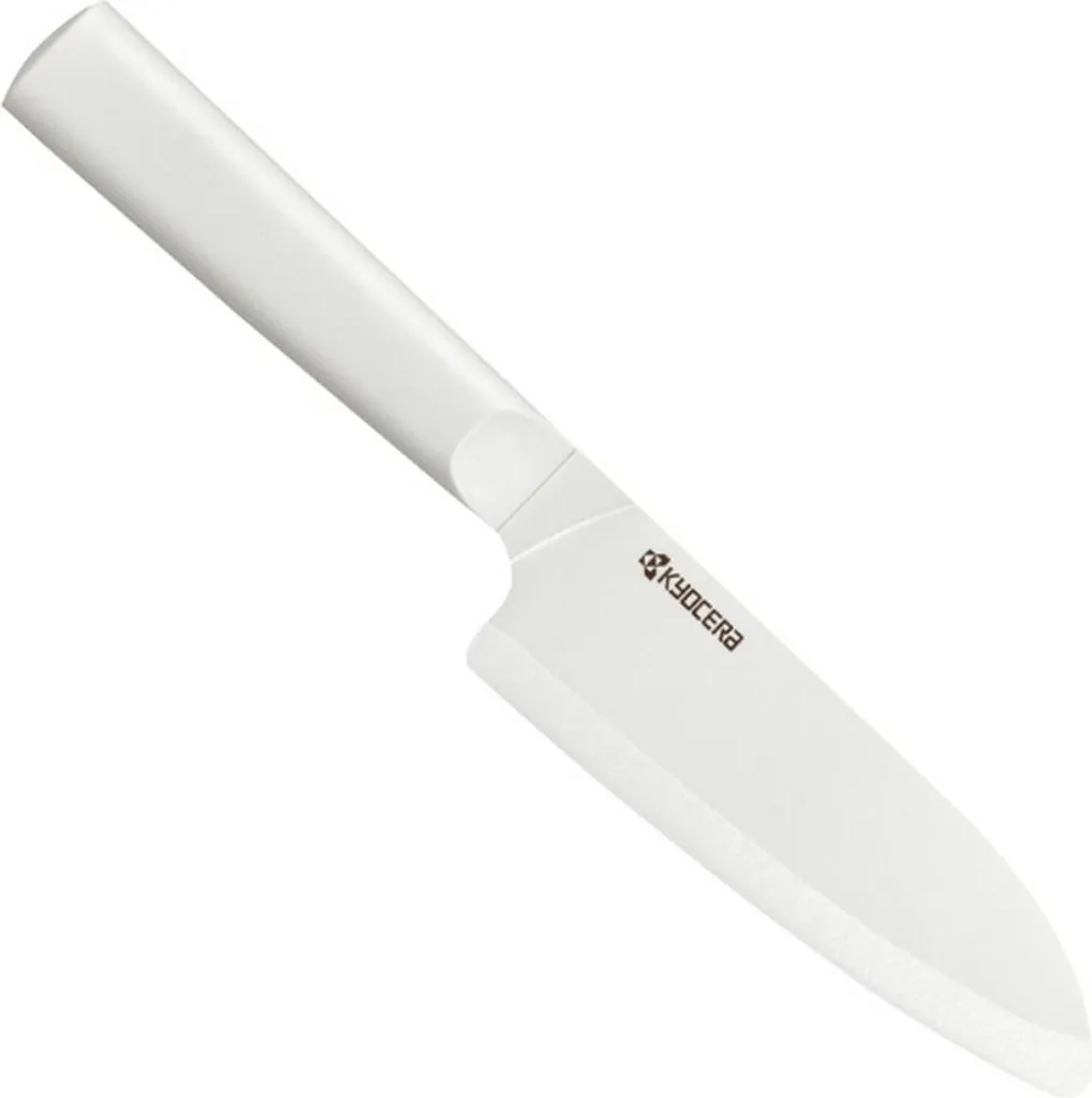 Kyocera TK-140WH-WH Santoku 14cm: Coltello in Ceramica Bianca Giapponese
