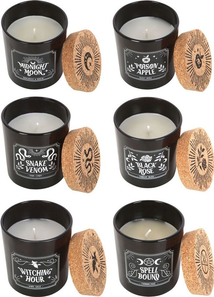 Something Different - Duftkerze "Midnight Ritual" 6er-Pack SD5619 (Einheitsgröße) (Schwarz)