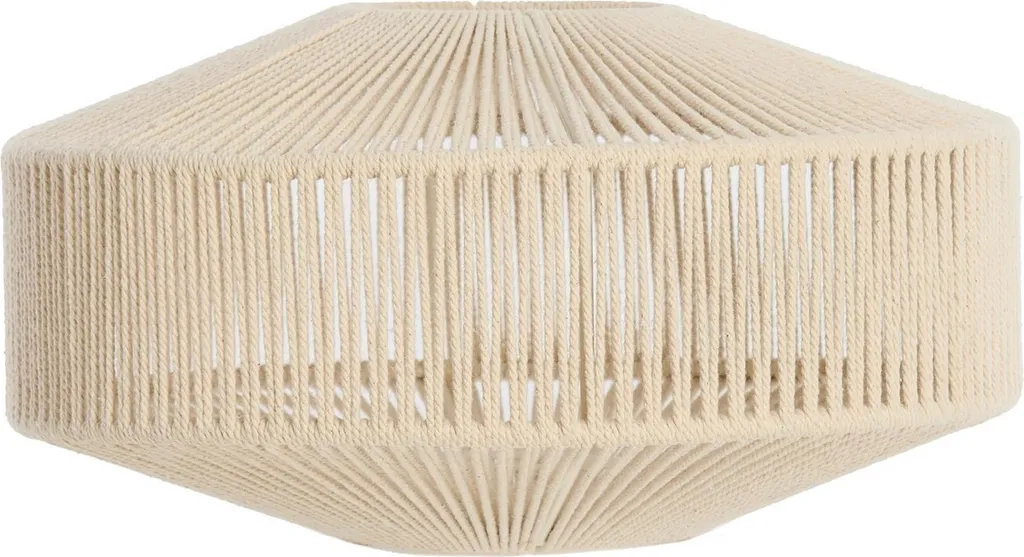 Abat-jour textile beige E27 pour remplacer votre ancien modèle abîmé