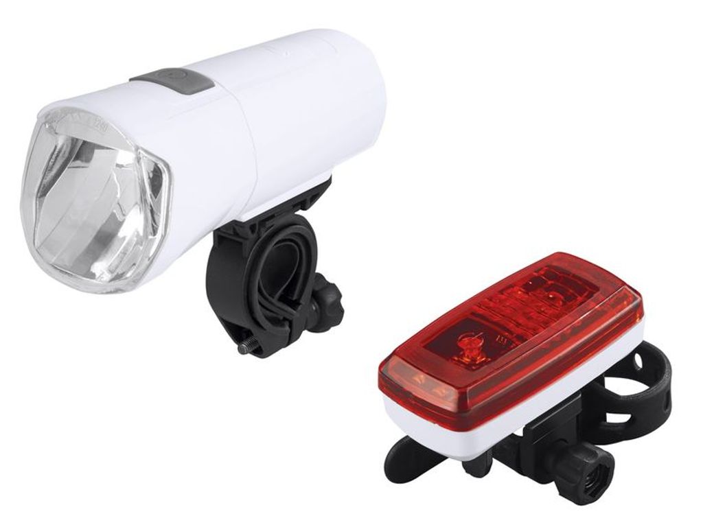 LED Fahrradleuchten Set Fahrradlicht Fahrrad Licht Radlicht Inkl 6 Batterien