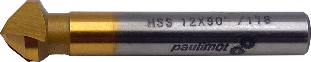 PAULIMOT Kegelsenker 90° 12,0 mm titanbeschichtet