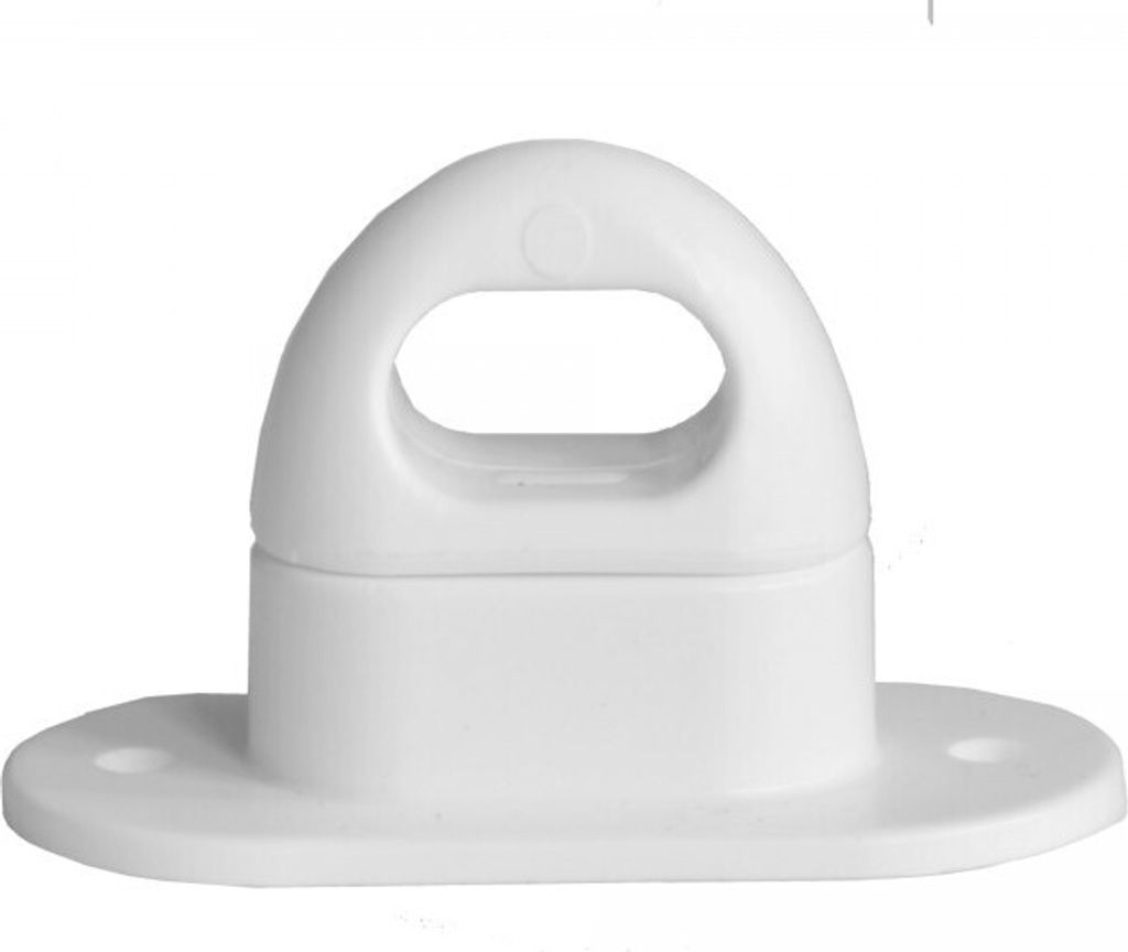 50 Stück Drehverschluss für Ovalösen, Kunststoff, 42x22mm, Weiss