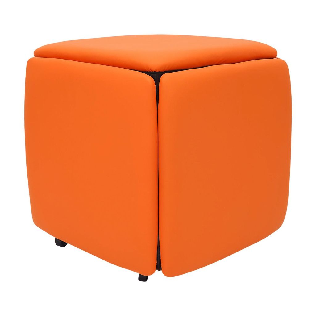 Pouf multifonctionnel, pouf 5-en-1, tabouret empilable et Image du produit 