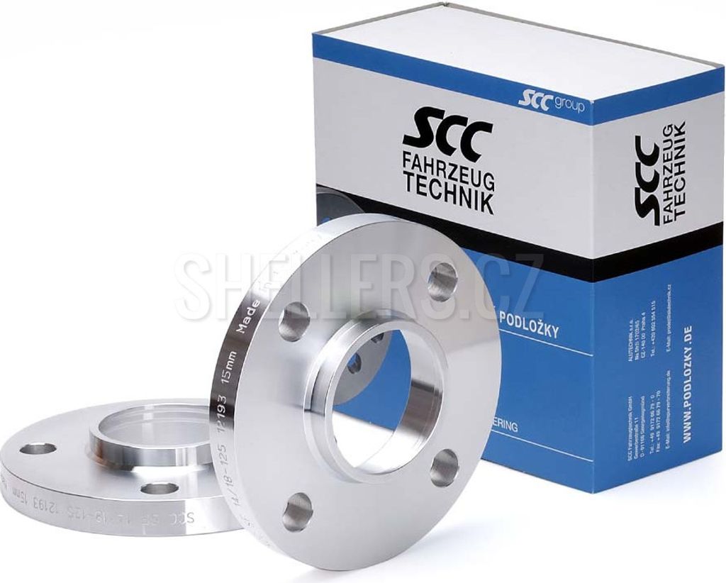 SCC SPURVERBREITERUNG 2x 20mm 40mm/Achse 4x100 56,6 DISTANZSCHEIBEN 4/100 12176