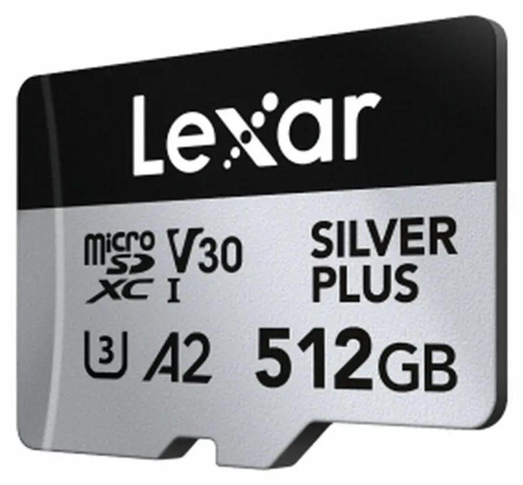 Lexar Professional SILVER PLUS, 512 GB, MicroSDXC, UHS-I, Obrázek produktu 