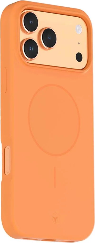 Cover Silicone iPhone 17 Pro Max Arancione MagSafe Force 2m Drop