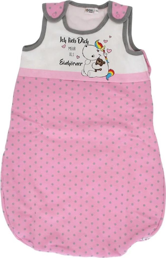 Pummel Einhorn Babyschlafsack Schlafsack leicht wattiert Gr. 70 cm