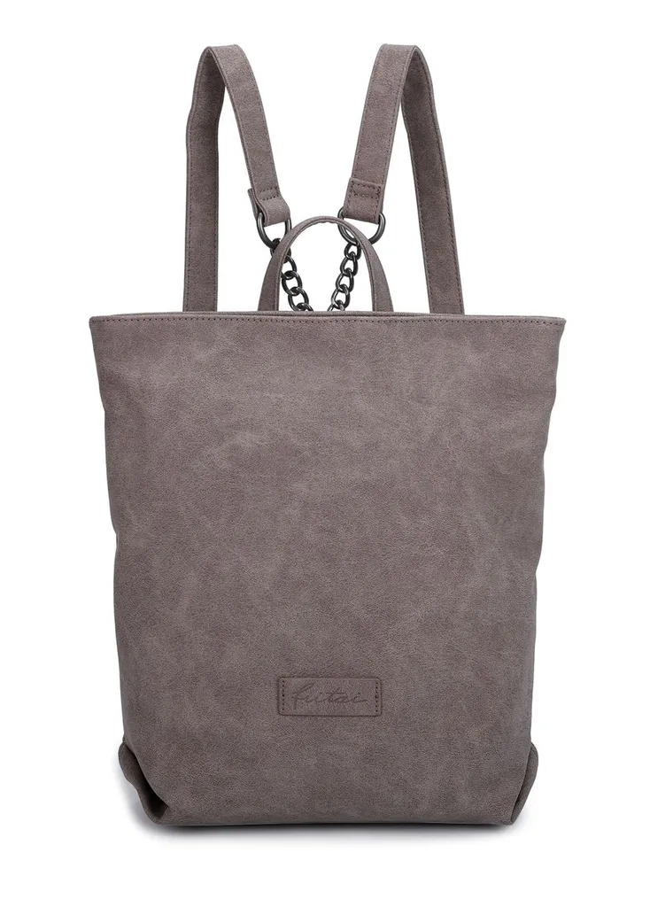Petit sac à dos cuir synthétique Jakx Chai09 Basalt brun résistant