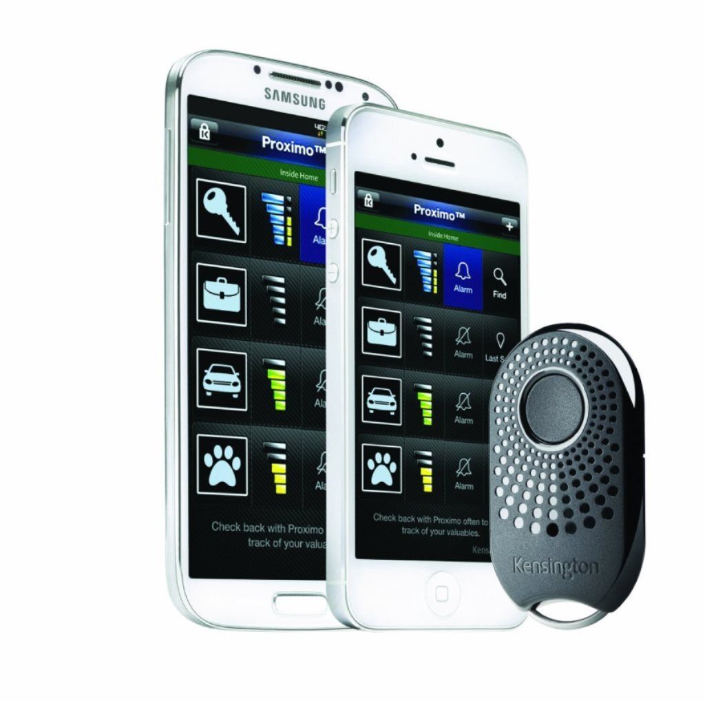 Kensington Proximo -Schlüsselanhänger Bluetooth -Tracker, Finder, Schwarz, Apple Samsung