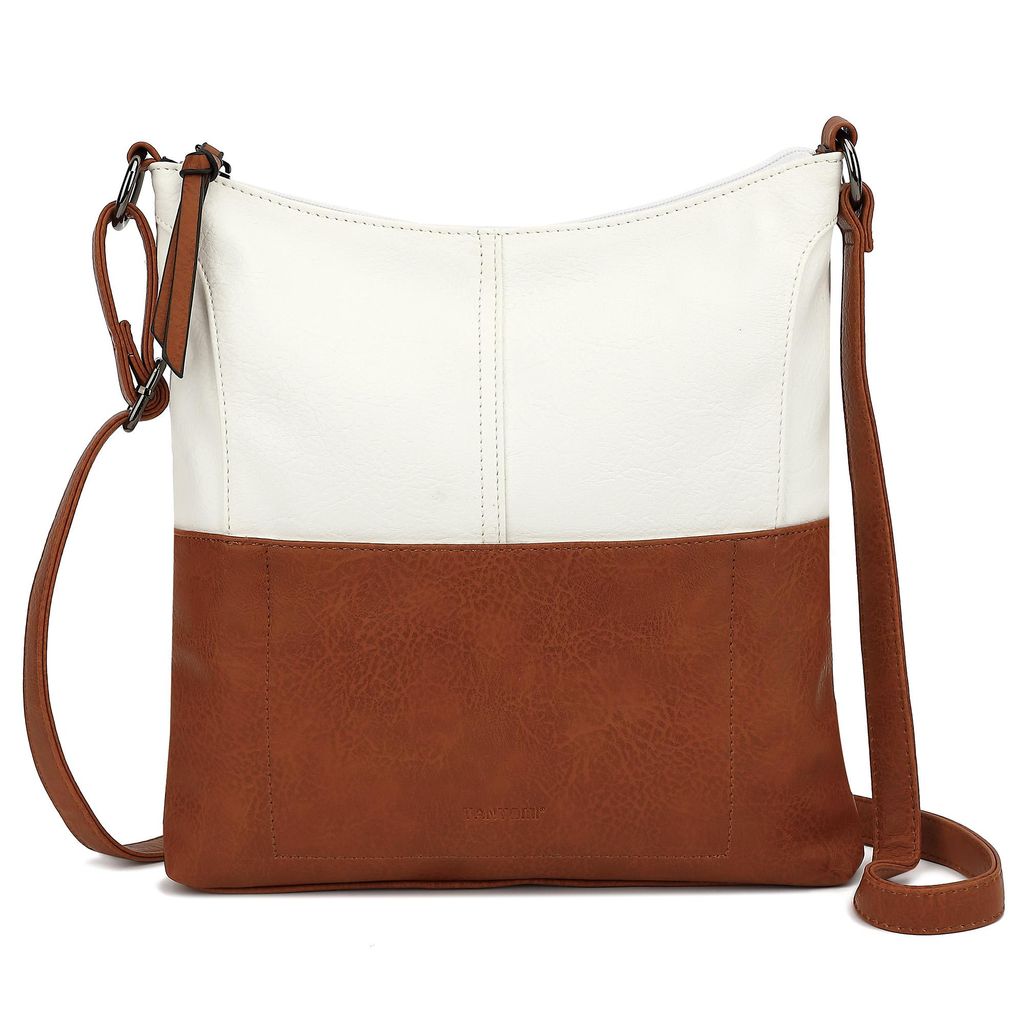 Schultertasche Handtasche Damen Shopper Tasche Crossbody Bag Freizeit leicht, Kunstleder shopper mit Reißverschluss für College Arbeit Einkauf
