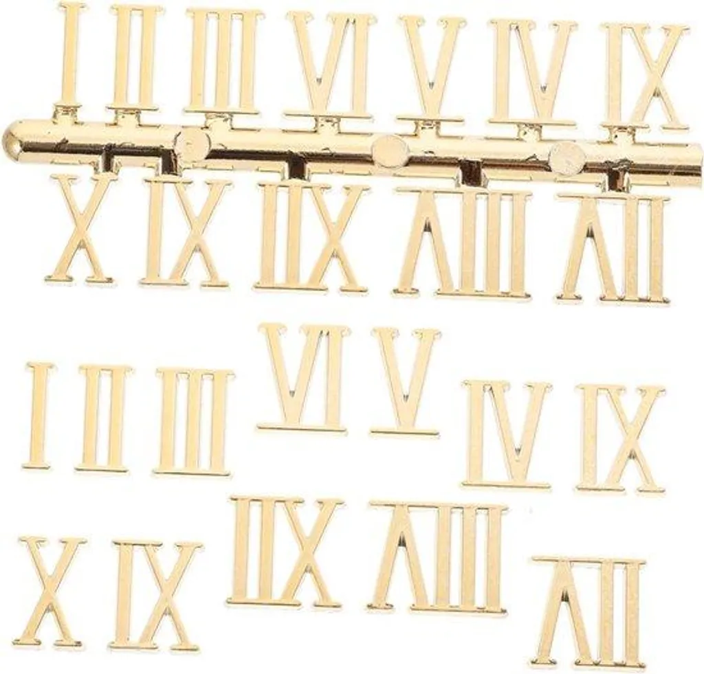 Chiffres pour Horloge Créative - Set Romain Jaune Haute Visibilité