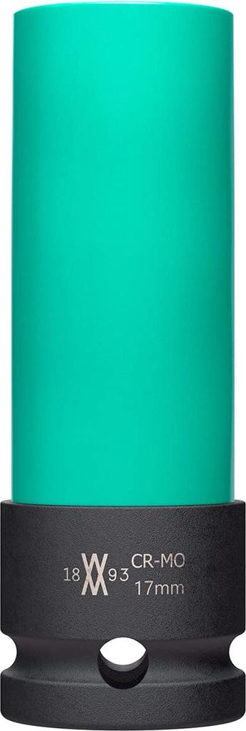 Kraft-Schoneinsatz 17mm für Alu-Felgen für Schlagschrauber von WIESEMANN 1893 I Kraft-Steckschlüssel-Satz I Schonnüsse I Impact Socket I 0,5 Zo...