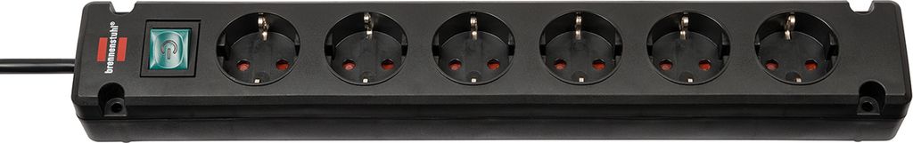 Brennenstuhl Bremounta 6x noir 3m +interrupteur Image du produit 