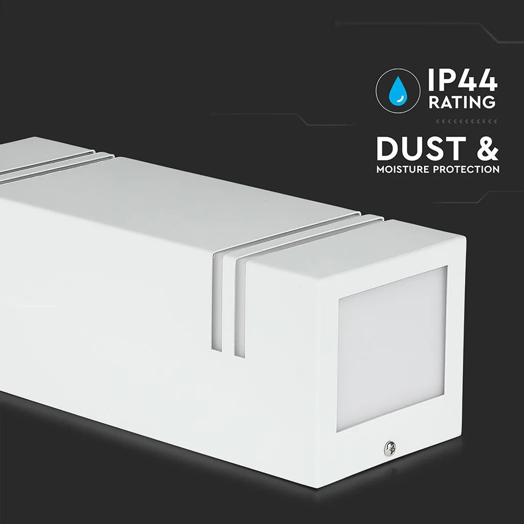 V-TAC Lampe Murale Extérieure UP & DOWN Blanche avec Support GU10 IP44