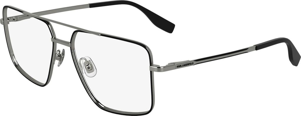 Karl Lagerfeld KL357 Black/silver 56/15/140 Herren Brillen