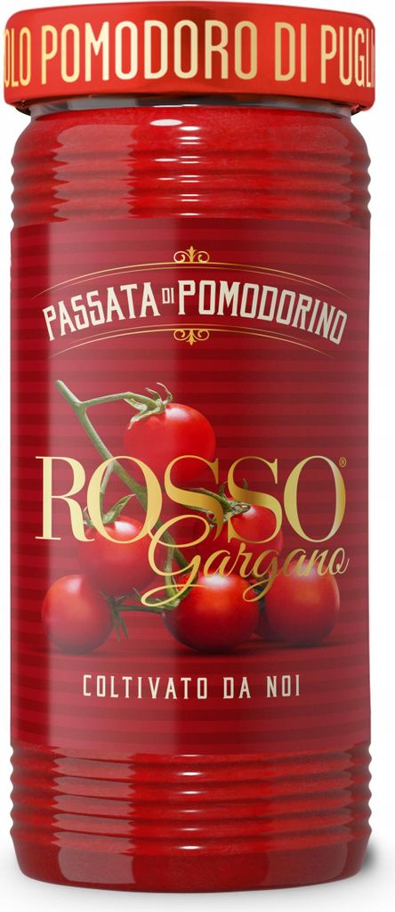 Passata von Kirschtomaten Pomodorino di Pulgia 290g - Rosso Produktbild 