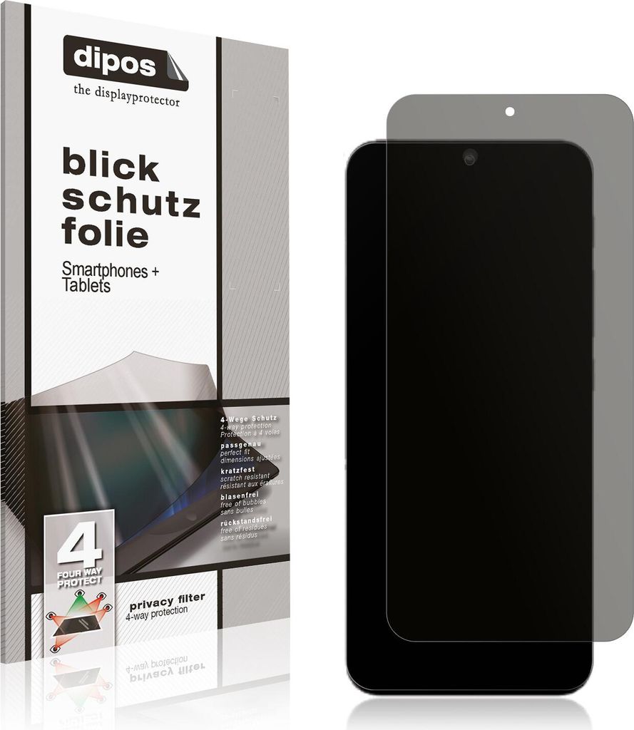 Blickschutzfolie für Realme 10 Pro matt Schutzfolie Folie Display Schutz dipos