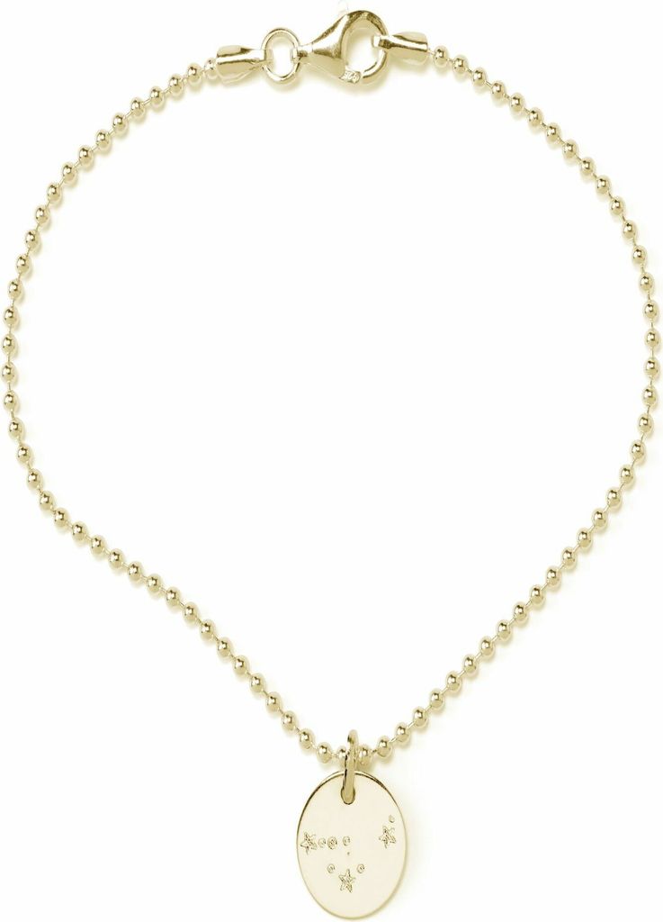 BEKA&BELL Armband 925/- Sterling Silber 19cm gelb 447260011SB