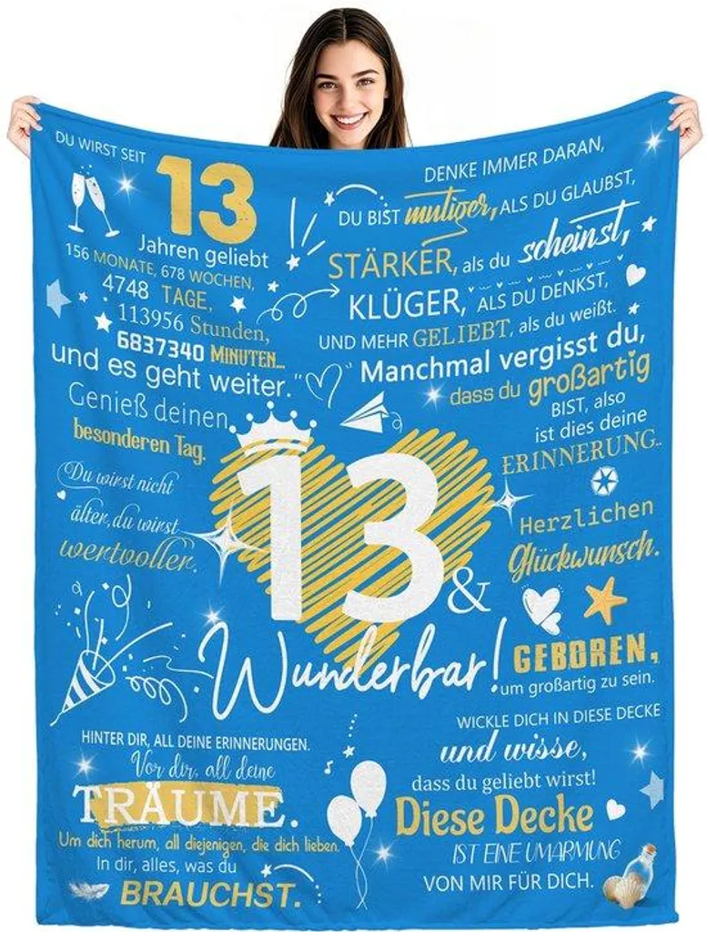 Couverture 13 ans anniversaire : fini les pieds froids pour votre ado