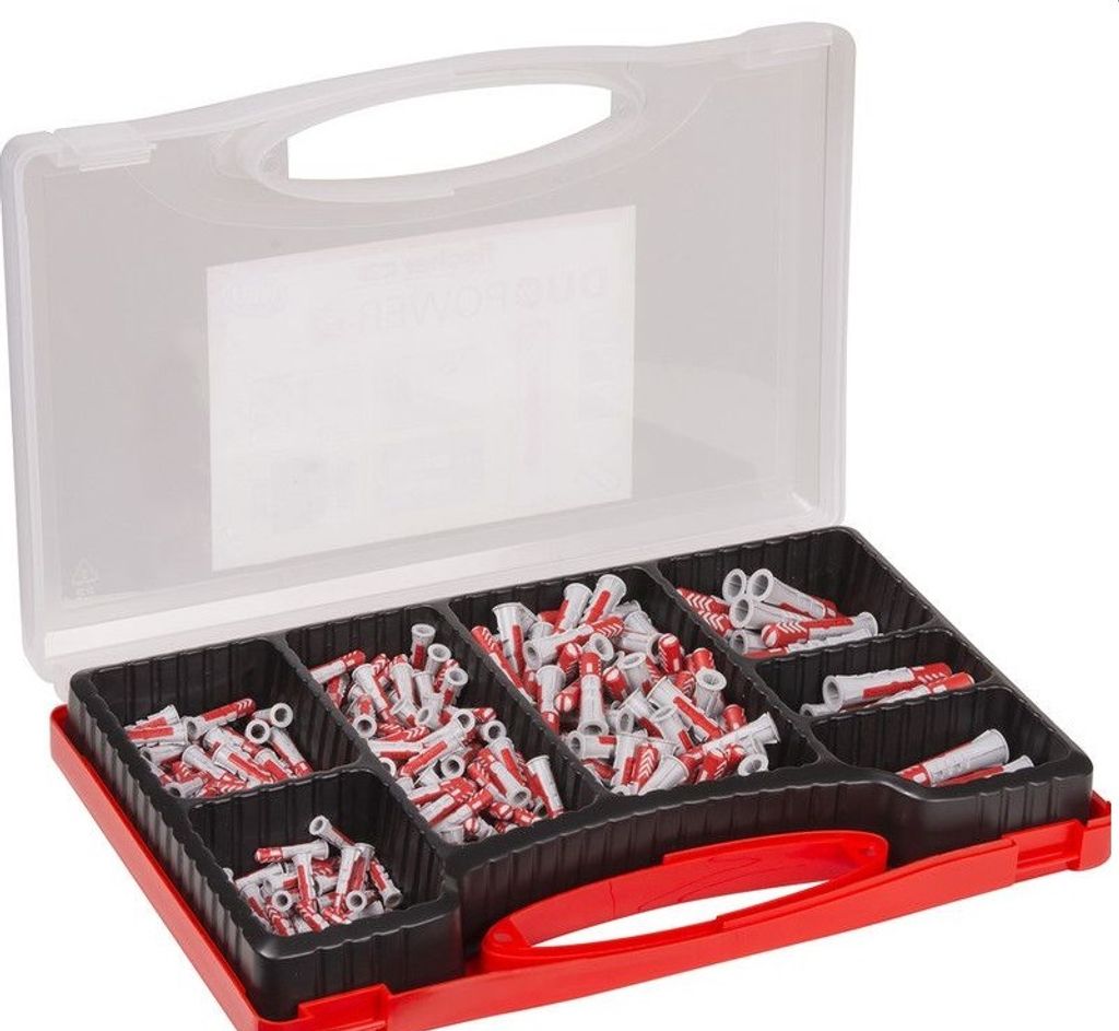 Kołki rozporowe Fischer DuoPower - Redbox 280 szt Zdjęcie produktu 