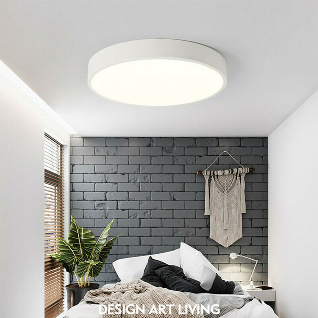 LED Deckenlampe Deckenleuchte Rund Wohnzimmer Schlafzimmer Flur Deko Lampe  Weiß Kaltweiß