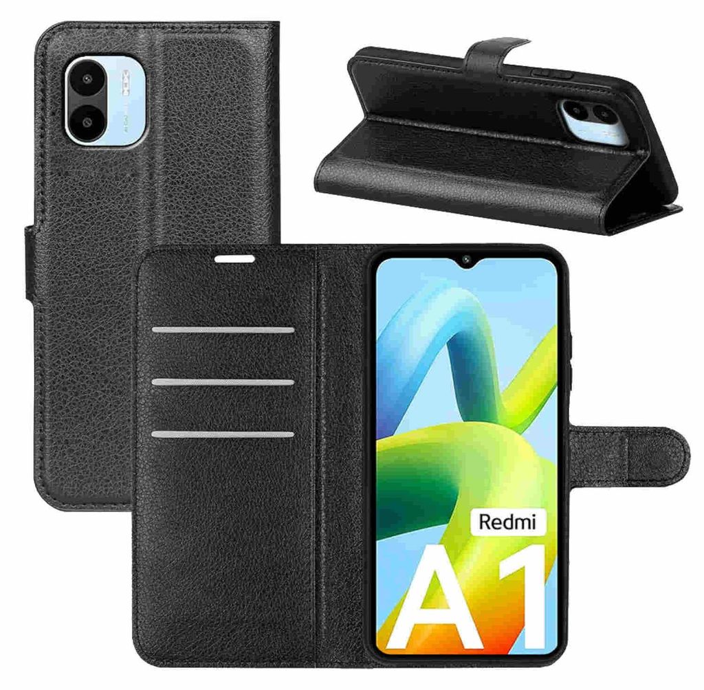Für Xiaomi Redmi A2 / A1 Handy Tasche Schwarz Etuis Produktbild 