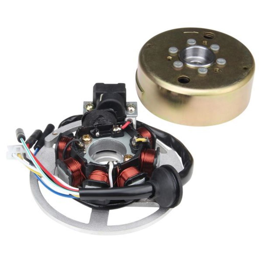 Zündung Lichtmaschine Stator komplett 6 polig mit Polrad für CPI Keeway ATU Generic