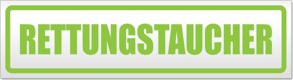 Rettungstaucher Magnetschild Schild magnetisch