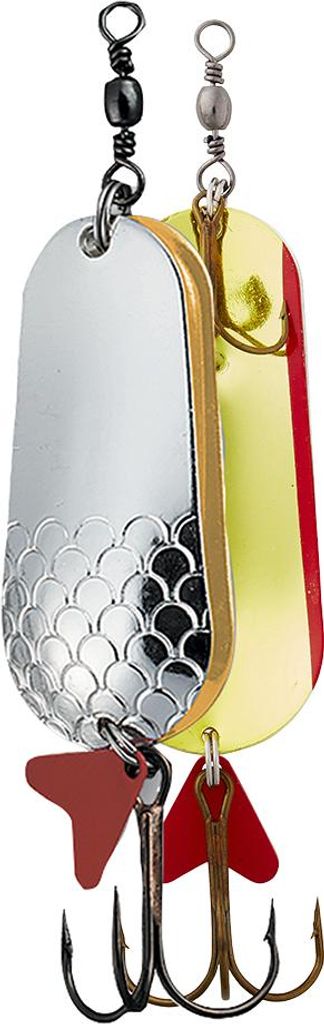 DAM Effzett Twin Spoon Argent/Or 8 cm 45 g Třpytka Image du produit 