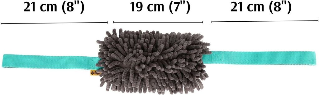 Dingo Beißwurst "MOP" mit Zwei Griff Länge 60 cm Grau