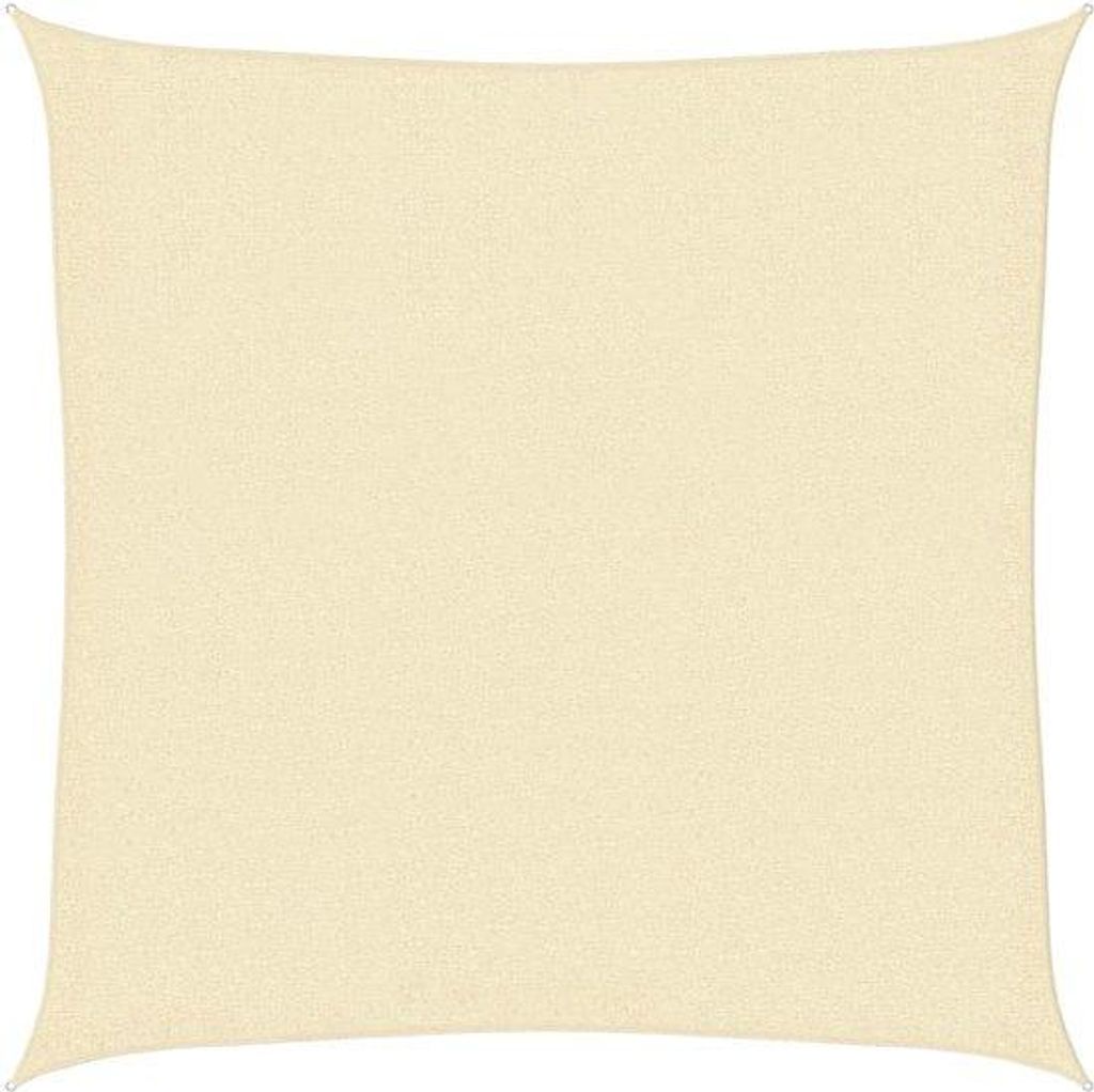 Stínicí plachta čtvercová – 3 x 3 m – krémová – 160 g/m² Obrázek produktu 