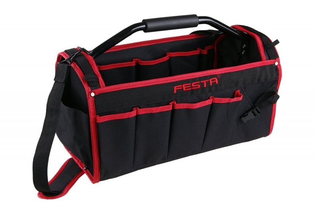 Tasche für Werkzeuge 23x28x49cm 18 Fächer FEST