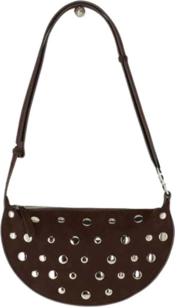 Sac à bijoux à bandoulière pour voyage et soirée en marron