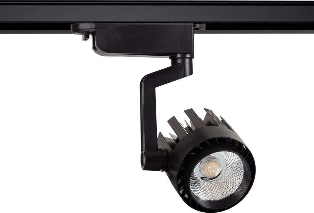 1-Phasenstromschiene LED-Strahler 30W Dora Schwarz 5000K Kaltweiß