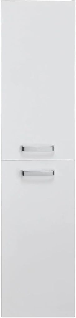 VBChome Hoher Badezimmerschrank 30 cm mit Soft-Close-Türen, verstellbaren Regalen und Chromgriffen – Modern und funktional