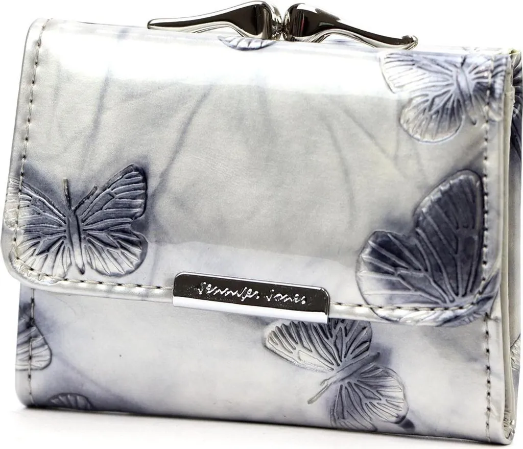 Portefeuille en cuir femme idéal pour petit sac à main motif papillon