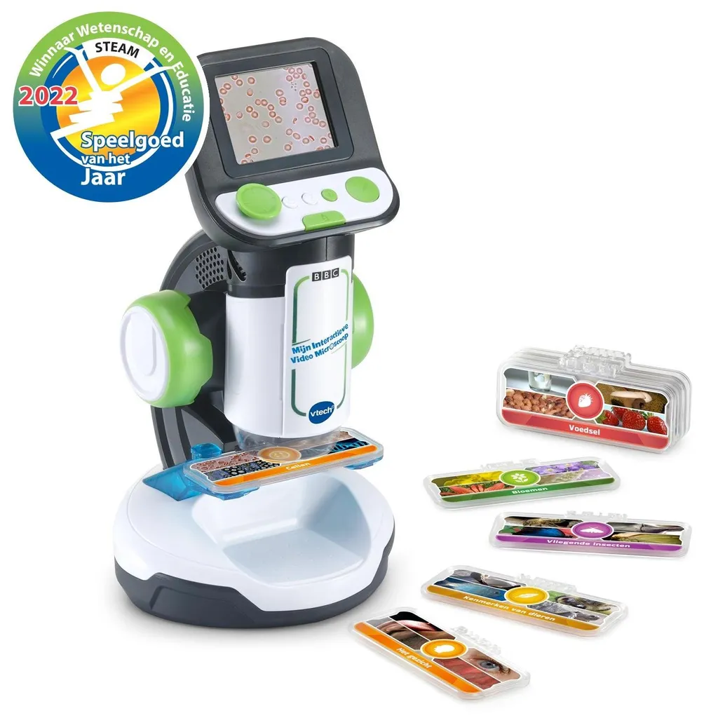 Microscope Numérique Enfant VTech - Jouet Scientifique Interactif Écran HD
