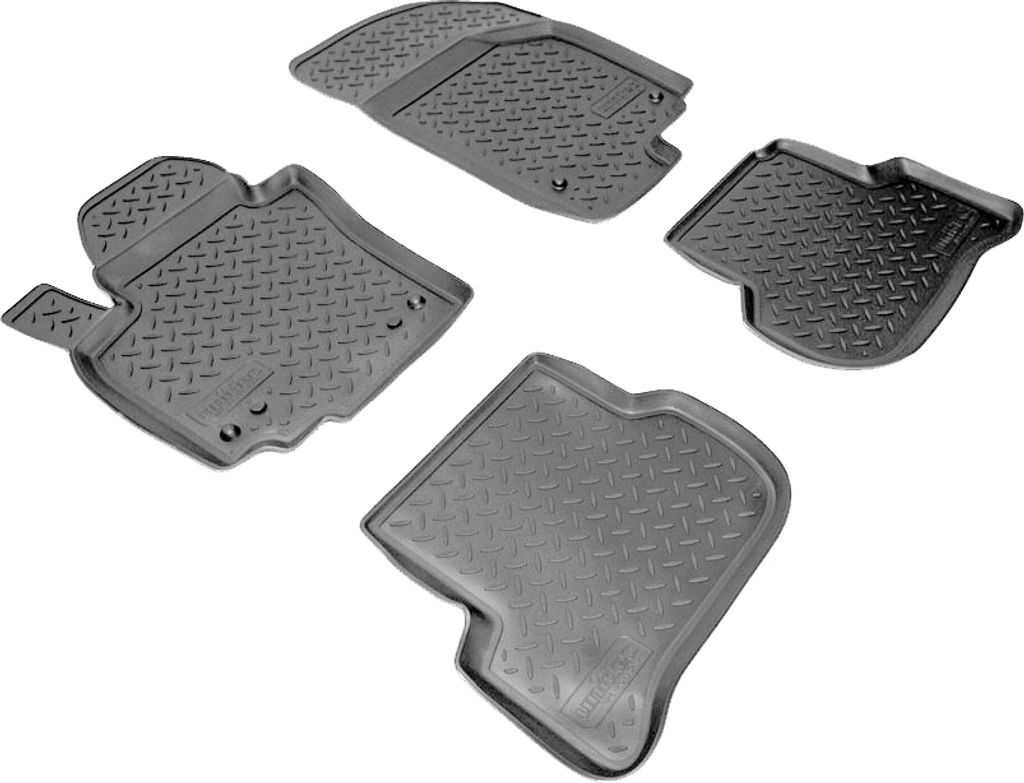 3D Gummi Fussmatten mit Rand für VW Golf V + VI | Baujahr 2003-2012 | passgenau