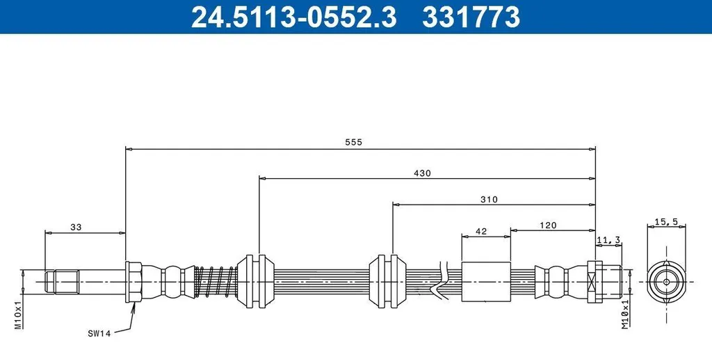 Flexible de frein pour VW Transporter V : maintenance freinage avant
