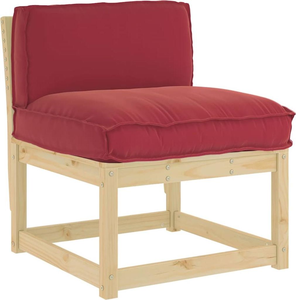 vidaXL Kissen Weinrot 80 x 40 x 12 cm Oxford-Stoff